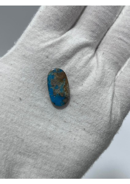 Okyanus Temalı Doğal Kabaşon Firuze Taşı 8,7 Karat - Turkuaz Taşı 1,74 Gram fiyatları