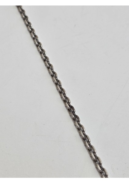 Zincir Motifli 925 Ayar Gümüş Kolye 4mm 19,05 Gram fiyatları