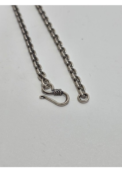 Zincir Motifli 925 Ayar Gümüş Kolye 4mm 19,05 Gram indirimleri