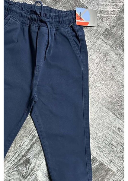 Erkek Çocuk Beli Lastikli Ip Detaylı Gabardin Jogger Lacivert Kot Pantolon fırsatları