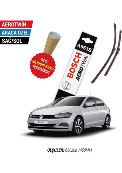 Volkswagen Polo Silecek (2018-2022) Bosch Aerotwin A863S