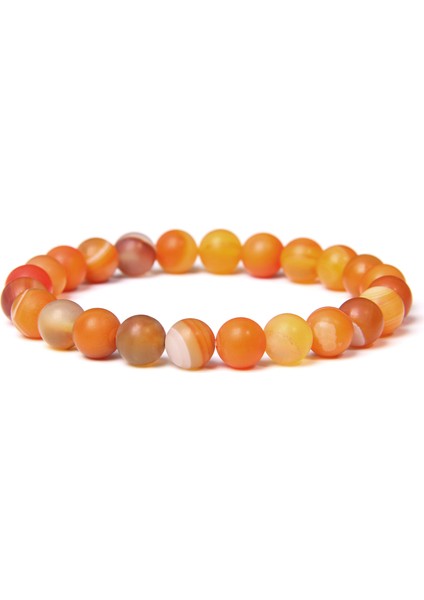 19CM Tarzı 21MAT Akik Kadınlar ve Erkekler Için Doğal Taş Boncuklu Bilezik 8mm Boncuklu Lava Agates Kuvars Çakra Yoga Bilezikleri Kadınlar Için Takı Hediye (Yurt Dışından)