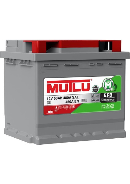 12 Volt 50 Amper Efb Akü (Üretim YILI:2025)