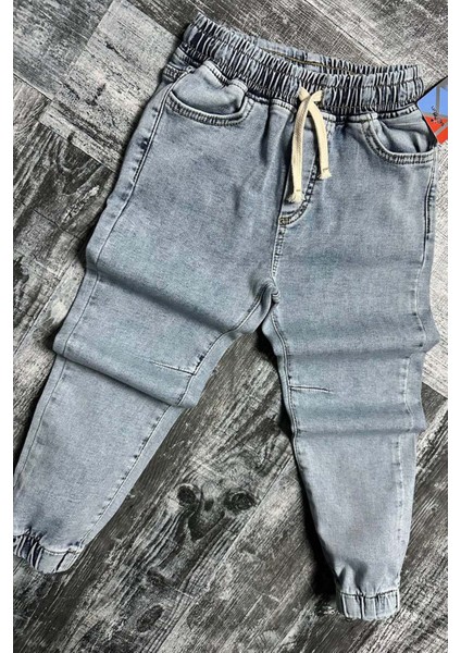 Erkek Çocuk Beli Lastikli Ip Detaylı Jogger Kot Pantolon fırsatları
