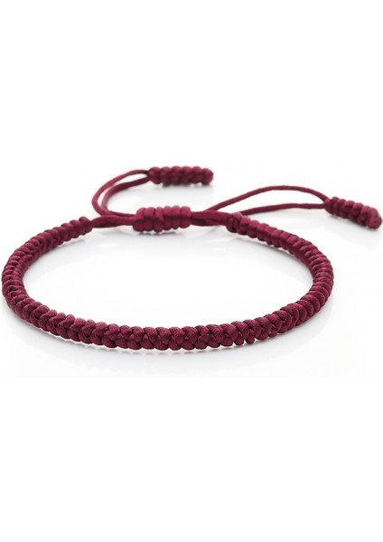 Kırmızı Çok Renkli Halat Şans Düğümlü Bilezik Kadın Erkek Şanslı Dokuma El Yapımı Bilezikler Örme Ayarlanabilir Boyut Budizm Takıları Pulseras (Yurt Dışından) fırsatları