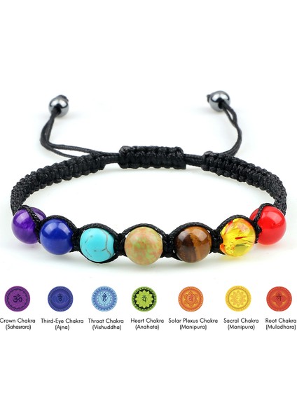 Gri Yumuşak Ip Kadın Erkek Ayarlanabilir Takı Için 7 Çakra Şifa Boncuklu Bilezik Reiki Dua Dengesi Bilezik El Yapımı Örme Bilezikler (Yurt Dışından) fiyatları