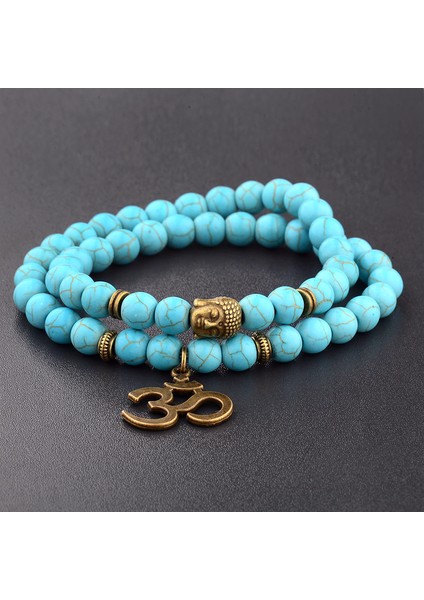 226-7 Çekicilik Retro Buddha Boncuk Bileklik Erkek Siyah Doğal Taş Çakra Bilezikler Erkek Bileklik Bilezik Homme AB226 (Yurt Dışından) indirimleri