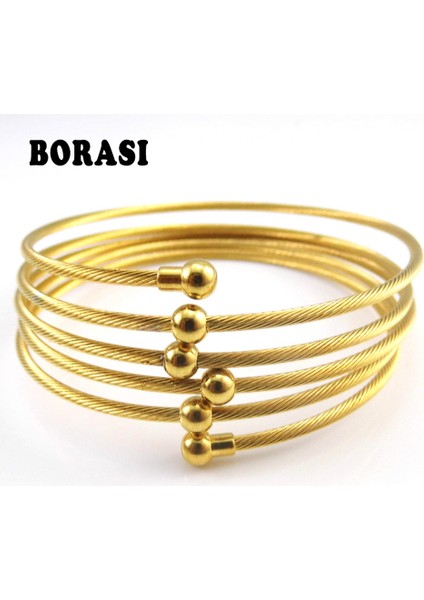 Gül Altın Rengi Yeni Sarı Altın Renkli Telli Örgü El Bileziği Şık Bileklikler Parfümlü Kadınlar Için Moda Takılar Pulseiras Bijuteri (Yurt Dışından) fiyatları