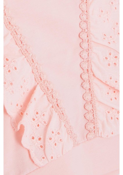 Kız Çocuk Tişört Güpürlü 1.5-5 Yaş, Somon fırsatları