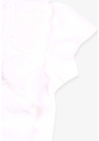 Kız Çocuk Tişört Güpürlü 1.5-5 Yaş, Ekru modelleri