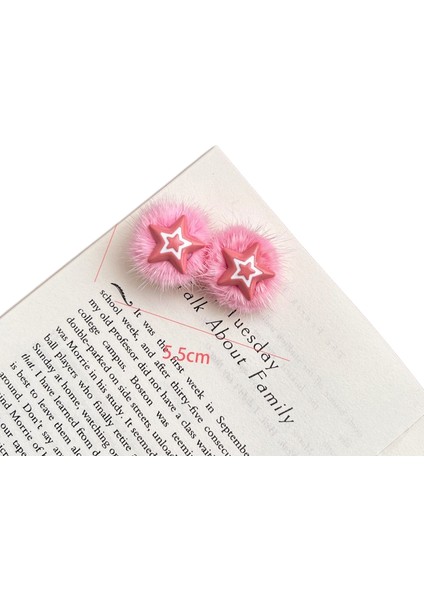 Dopamin Şeker Rengi Yıldız Saç Klipsi (Yurt Dışından)