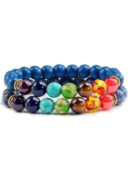 Stil 11 Kadın Erkek Için 7 Çakra Bileklik Denge Buddha Reiki Dua Kaplan Gözü Siyah Doğal Taş Boncuk Yoga Zincir Bilezikler (Yurt Dışından) fiyatları