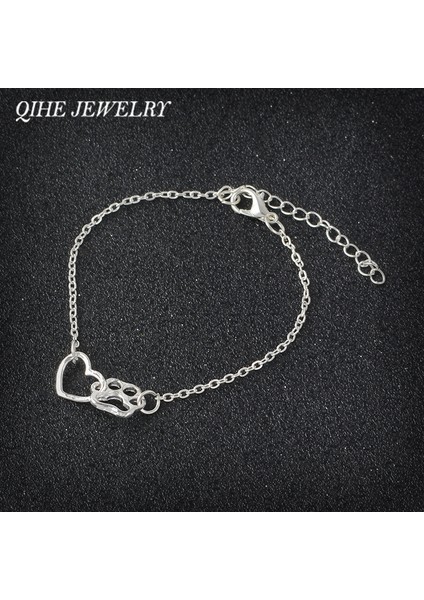 Altın Küçük Minimal Kolye Kedi Köpek Tası ve Kalp Nişan Bileziği (Yurt Dışından) fiyatları