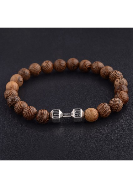 ABK040-3 Sıcak Erkek Doğal Ahşap Boncuklar Çapraz Bilezik Oniks Meditasyon Dua Boncuk Bileklik Kadın Ahşap Yoga Takı Homme (Yurt Dışından) indirimleri