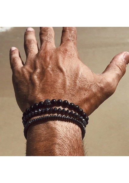 No.8 Boyutu 2020 Yeni Moda Erkek Bilezik Setleri Trendy El Yapımı Doğal Taş Boncuklu Bileklik Erkek Takı Hediye Pulsera Hombre (Yurt Dışından) fırsatları