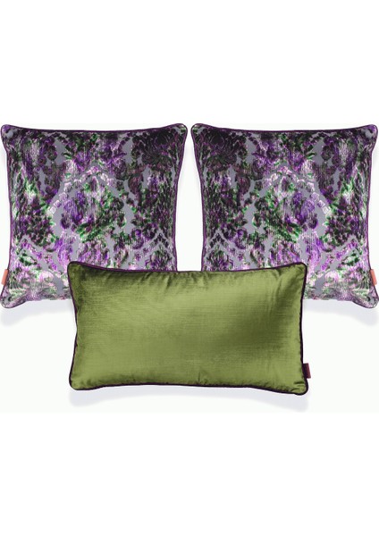 Celina & Aspen 3'lü Kombin Set Yeşil & Mürdüm