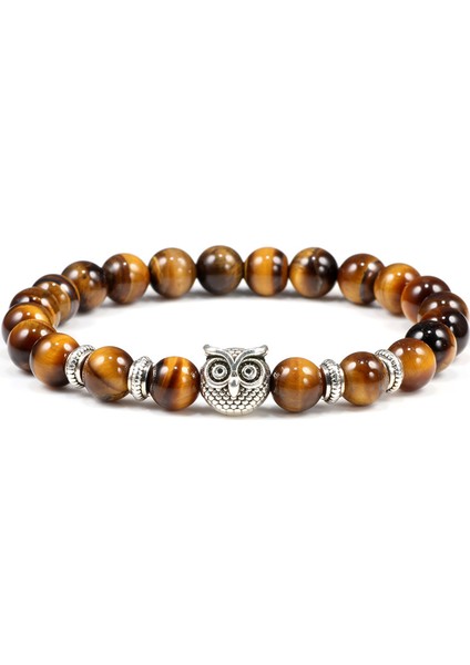 Lav Taşı Siyah Lav Taşı Kaplan Gözü Hava Taşlı Bilezikler Klasik Baykuş Boncuklu Doğal Şans Bileziği Kadınlar ve Erkekler Için Yoga Takı (Yurt Dışından) indirimleri