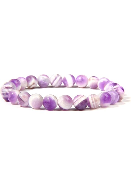 19CM Tarzı 16.ametist Kadın Erkek Için Doğal Mor Ametist Akik Kalsedon Taş Boncuk Bilezik Takı Hediye (Yurt Dışından) modelleri