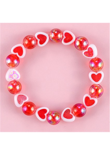 DKBB0184 Makersland Sevimli Kalp Yıldız Boncuk Bilezik Çocuk Prenses El Takılar Şıklık Bileklik Kız Yeni (Yurt Dışından)