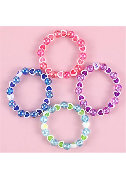 DKBB0184 Makersland Sevimli Kalp Yıldız Boncuk Bilezik Çocuk Prenses El Takılar Şıklık Bileklik Kız Yeni (Yurt Dışından) indirimleri