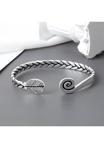 VBS4177 Xıyanıke Gümüş Kaplama Geometrik Örgü Asimetrik Desen Bilezik Kadın Şansı Tai Gümüş Yıpranmış Takı Parti Hediye (Yurt Dışından) fırsatları