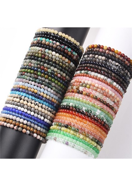 23CM Tarzı Kantaşı Kadın Erkek El Yapımı Yoga Takı Doğal Yuvarlak Agat Oniks Taşı Streç Bilezik Bileklik Chakra Boncuk Enerji Bilezik 4mm (Yurt Dışından) fiyatları