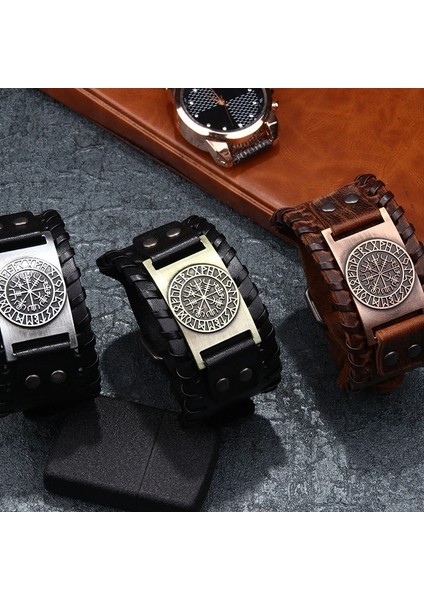 PT690-BRONZ 2021 Trendy Moda Deri Geniş Versiyon Bilezik Erkekler Için Zarif Spor ve Rahat Bilezikler Elbise Takı Üzerinde Parti Mücevherleri (Yurt Dışından) fiyatları
