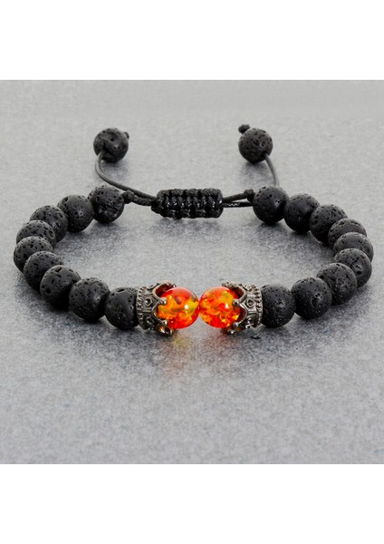 Kara Lav Erkekler ve Kadınlar Için Siyah Lav Taşı Taç Şanslı Göz Boncuklu Bilezik El Yapımı Ayarlanabilir Takı Pulseira (Yurt Dışından) fiyatları