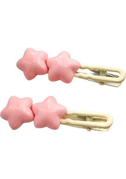 Dopamin Şeker Rengi Yıldız Saç Klipsi (Yurt Dışından)