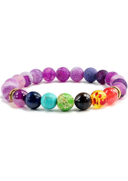 XHB701-16 Kadınlar Için Reiki Dua Yoga Bilezik Doğal Taş Boncuklu Çok Renkli Bileklik (Yurt Dışından) modelleri