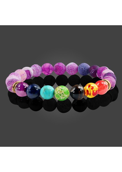 XHB701-16 Kadınlar Için Reiki Dua Yoga Bilezik Doğal Taş Boncuklu Çok Renkli Bileklik (Yurt Dışından) fırsatları