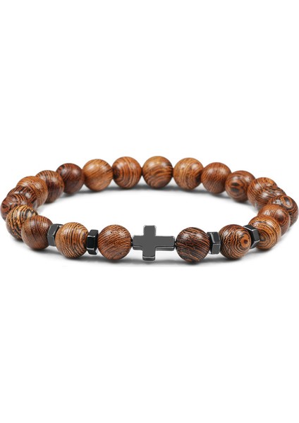 Geçmek Sıcak Erkek Bilezik Ahşap Boncuklar Croakra Şifa Dengesi Oniks Bilezikler&bilezikler Baykuş Dua Reiki Buddha Kadın Takı Homme (Yurt Dışından)