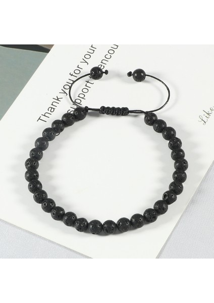 Stil 3 Sıcak Erkek Bilezikleri 6mm Siyah Lava Taşı El Yapımı Hematit Haçlı Boncuklu Bileklik & Bilezik Ayarlanabilir Boy Kadın Bilek Takısı (Yurt Dışından) fiyatları