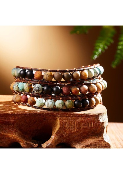 BR18Y0556 Kadınlar Için Çoklu Ayarlanabilir Örgü Halat Zincir Doğal Taş Boncuk Bilezik Moda Bohemya Takı Hediye (Yurt Dışından) indirimleri