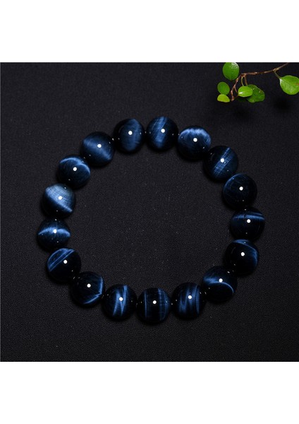 21CM Tarzı 6 mm Kraliyetmavi Kadınlar Için Moda Kraliyet Mavisi Kaplan Gözü Bileklikleri Erkekler Için Şimşek Kaplan Gözü Taş Boncuk Bilezikler Doğal Taş Bileklik Pulsera Hombre (Yurt Dışından)