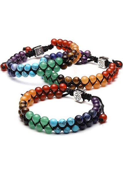 Strand Bilezikler G Kadın Erkek Çift Katmanlı 7 Çakra Bilezikleri Vintage Hint Yoga Bileklik Çakra Dua Lav Taşı Boncuk Bilezik Şifa Takı (Yurt Dışından) fiyatları