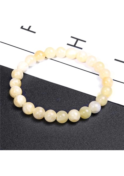 6 mm Stil Sarı Yeşim El Yapımı Esnek Bileklik Erkek mm Doğal Siyah Agat Lav Taşı Boncuk Bileklik Kadınlar Reiki Çakra Pulsera Takı (Yurt Dışından) fırsatları