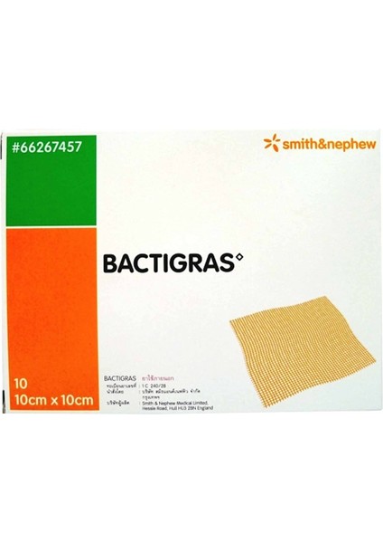 10 Adet Bactigras 10x10 Tül Bakım Örtüsü 10 Adet