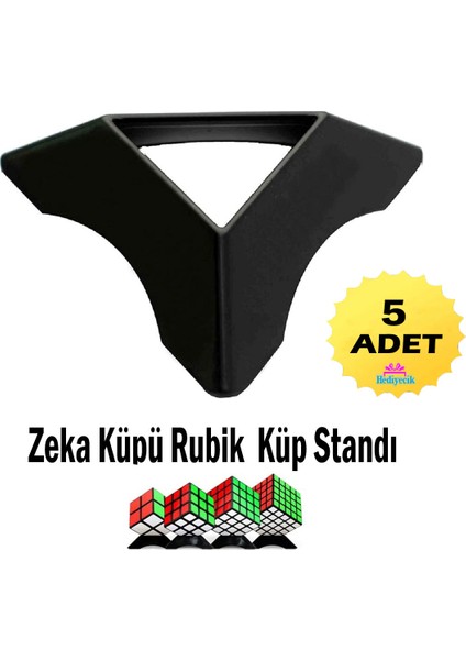 Speed Rubik Küp Standı Zeka Küpü Standı Küp Tutucu 5'li Set