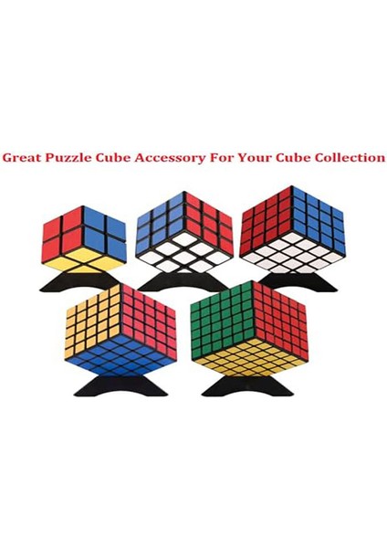Speed Rubik Küp Standı Zeka Küpü Standı Küp Tutucu 5'li Set