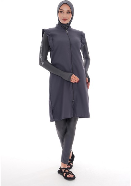 Tam Kapalı Tesettür Mayo 2511 Bahar Gri