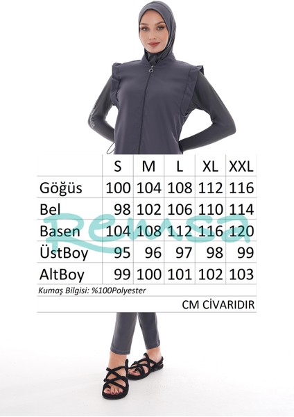 Tam Kapalı Tesettür Mayo 2511 Bahar Gri fırsatları