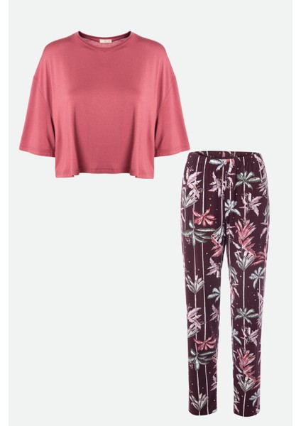 Kadın Vorteks Kısa Kollu Pijama Takımı