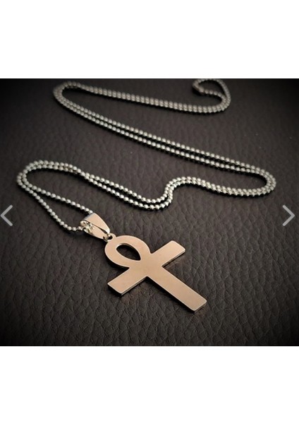 Voyageaccessory Paslanmaz Çelik Antik Mısır Nil Anahtarı Ankh Kolye / 70 cm Zincirli fiyatları