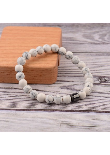 AB693-3 Erkek Için Silindir Hematit Bilezikler Doğal Taş Boncuk Bilezikler&bilezikler Homme Yoga Takıları (Yurt Dışından) modelleri