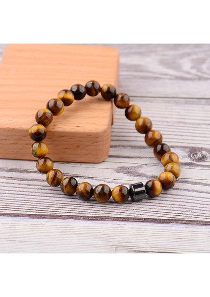 AB693-3 Erkek Için Silindir Hematit Bilezikler Doğal Taş Boncuk Bilezikler&bilezikler Homme Yoga Takıları (Yurt Dışından) indirimleri