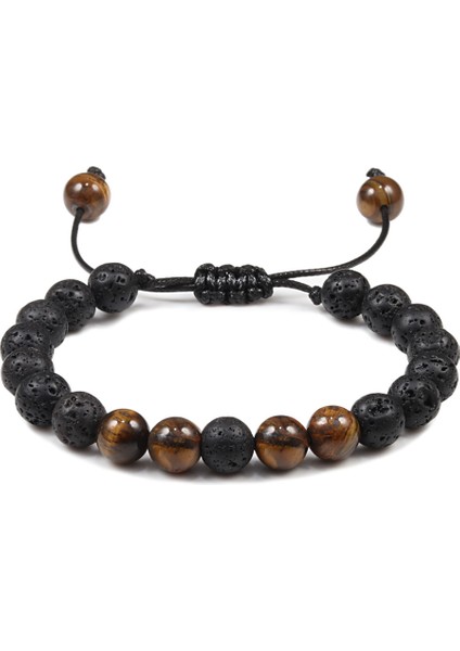 Kırmızı Yıpranmış E Erkek Bileklik Kaplan Gözü Taş Örgülü Bileklik Siyah Mat Doğal Taş Boncuk Bileklik Çift Uzaklık Şansı Yoga Takı Hediye (Yurt Dışından) indirimleri