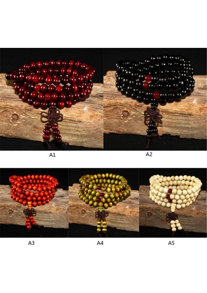 Yeşil Doğal Sandal Ağacı Bileklik Erkekler Için Budist Buddha Meditasyon Boncuk Bilezik Kadınlar Için Tesbih Duvağı Asma Süsleme (Yurt Dışından)