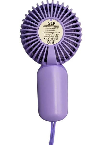 Mini El Fanı Taşınabilir Serinletici Şarjlı Vantilatör Tek Kademeli Hız ayarı YM88151