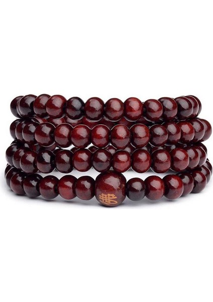 No.6 Boyutu 9 Stil 6mm Doğal Sandal Ağacı Budist Buddha Ahşap Dua Boncuğu Siyah Ebano Cinsiyetsiz Erkek Bilezikleri ve Kadınlar Için Bilezikler (Yurt Dışından)